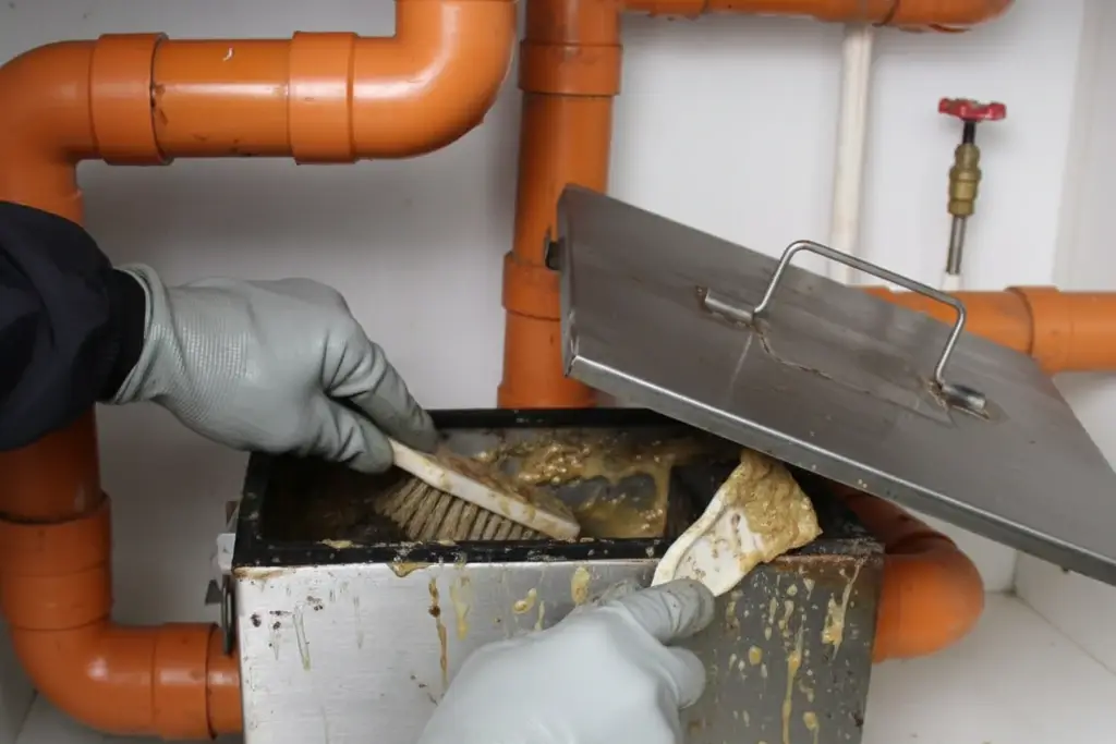Grease trap cleaning